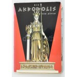 cca 1980 Athén az Akropolisz térképe