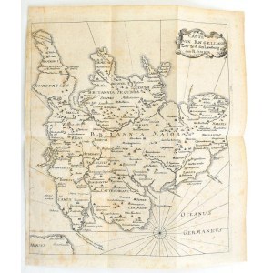 cca 1800 Carte von Engelland zur zeit der Landung der Römer...