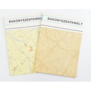 1983 Bakonyszentkirály észlelési és földtani térkép, 1:20 000, 2 db