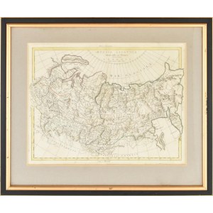 Russia Asiatica (Az ázsiai Oroszország térképe), XVIII. sz. vége. Rézmetszet, papír, határszínezett. Zatta...