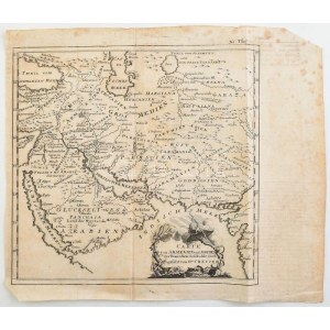 cca 1750 Crevier: Örményország térképe - Map of Armenia Rézmetszet 24,5x23,5 cm