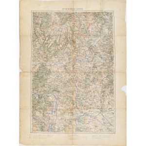 cca 1908 Budapest, Losonc és környéke, katonai térkép, 1 : 200.000, K.u.k. Militärgeographisches Institut...