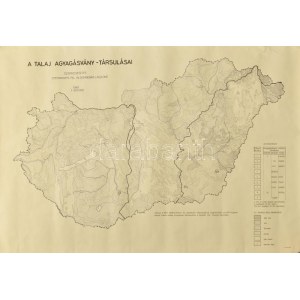 1983 A talaj agyagásvány-társulásai, szerk.: Stefanovits Pál és Dombovári Lászlóné, nagyméretű térkép, 1 : 500.000...