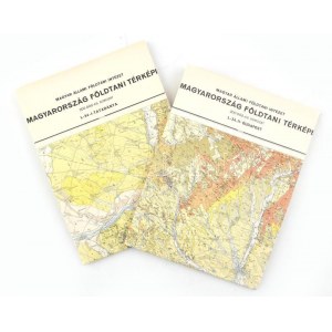 1968 Magyarország földtani térképe 200.000-es sorozat - Tatabánya és Budapest (2 lap), M. Állami Földtani Intézet...