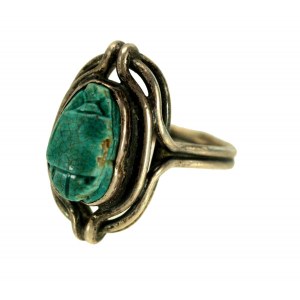 Silver ring with stone, ORNO (16)