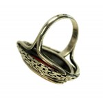 Silver ring with stone, ORNO (18)