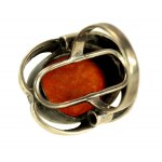 Silver ring with stone, ORNO (22)