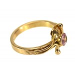 Gold earrings and ring, set ORNO (29)