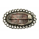 Silver brooch with stone (36)