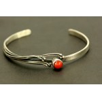 Bracelet and ring with coral, ORNO (46)