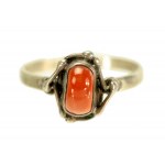 Bracelet and ring with coral, ORNO (46)