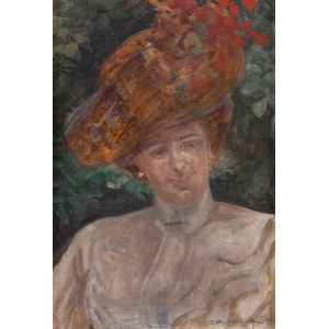 Jacek Malczewski (1854 Radom - 1929 Krakow), Portrait of Franciszka Stempska, 1911