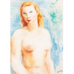 Moses (Moise) Kisling (1891 Kraków - 1953 Paris), Nude of a young, red-haired woman (Jeune rousse, le buste nu), 1935 (?).