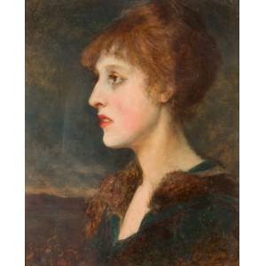 Jan Styka (1858 Ľvov - 1925 Rím), Portrét mladej ženy, asi 1910