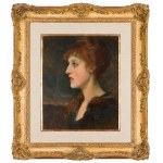 Jan Styka (1858 Lvov - 1925 Řím), Portrét mladé ženy, asi 1910