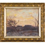 Jan Stanislawski (1860 Olszana, Ukrajina - 1907 Krakov), Západ slunce na Ukrajině