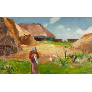 Stanislaw Batowski-Kaczor (1866 Lviv - 1946 Lviv), Little shepherdess