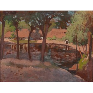 Jadwiga Tetmajer-Naimska (1891 - 1973 London), Landscape from Bronowice