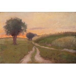 Jadwiga Tetmajer-Naimska (1891 - 1973 London), Landschaft mit Feldweg, vor 1922