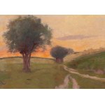 Jadwiga Tetmajer-Naimska (1891 - 1973 London), Landscape with a dirt road, pre-1922