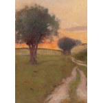 Jadwiga Tetmajer-Naimska (1891 - 1973 London), Landscape with a dirt road, pre-1922