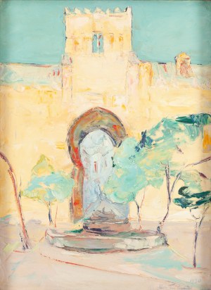 Włodzimierz Terlikowski (1873 Poraj k. Łodzi - 1951 Paryż), Pejzaż miejski z Maroka, 1930