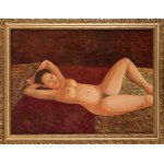 Jozef Krzyzanski (1898 Hnilice, Ukraine - 1987 Poznan), Lying nude, 1961