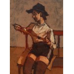 Benn Bencion Rabinowicz (1905 Bialystok - 1989 Paris), Young woman in stockings