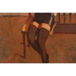 Benn Bencion Rabinowicz (1905 Bialystok - 1989 Paris), Young woman in stockings