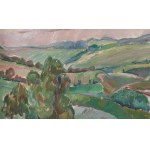 Jan Bednarski (1891 - 1956), Landscape with a river bend
