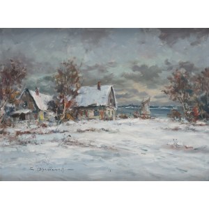 Eugeniusz Dzierzencki (1905 Warsaw - 1990 Sopot), Winter Landscape