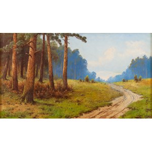 Józef Guranowski (1852 Warschau - 1922 Warschau), Waldlandschaft