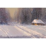 Wiktor Korecki (1890 Kamieniec Podolski - 1980 Milanówek near Warsaw), Winter Landscape