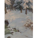 Paul Weimann (1867 Wroclaw - 1945 Jelenia Gora), Forest stream in its winter robe