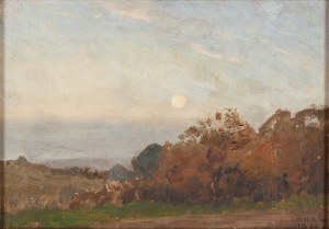Gilbert von Canal (1849 Laibach - 1927 Drezno), Pejzaż jesienny, 1876