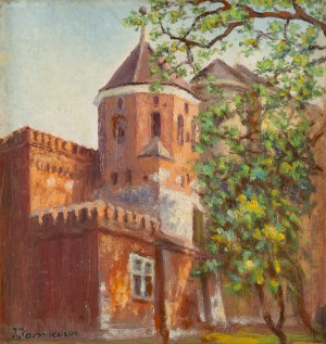 Jerzy Karszniewicz (1878 Tarnów - 1945 Kraków), Baszta Cieśli od strony Plant w Krakowie