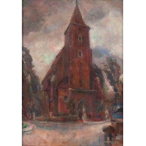 Kasper Pochwalski (1899 Kraków - 1971 Kraków), Heilig-Kreuz-Kirche in Kraków, 1930er Jahre.