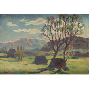 Kazimierz Wąsowicz (1888 Dębowiec - 1962 Warschau), Berglandschaft (Pejzaż z gór)