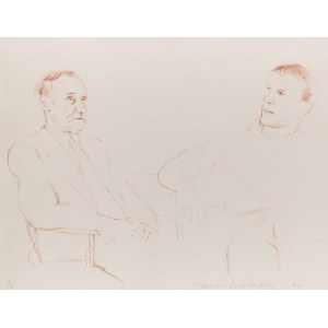 David Hockney (ur. 1937), Rozmowa (Starość i młodość), 1980