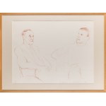 David Hockney (geb. 1937), Gespräch (Alter und Jugend), 1980