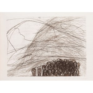 Magdalena Abakanowicz (1930 Falenty near Warsaw - 2017 Warsaw), Crowd at the foot of the mountain (from the Portfolio Katarsis), 1985
