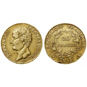 Francja, 20 franków, AN12 /A (1804), Paryż
