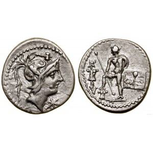Římská republika, denár, 96 př. n. l., Řím
