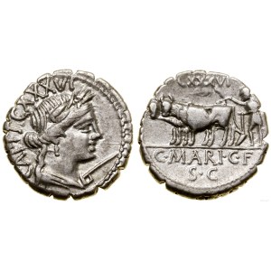 Rímska republika, denár serratus, 81 pred n. l., Rím