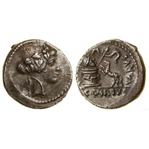 Římská republika, denár, 42 př. n. l., Řím