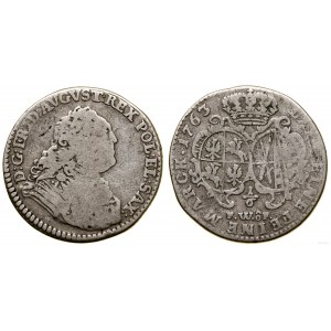 Poland, 1/6 thaler (4 pennies), 1763 FWôF, Dresden