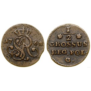 Poland, 1/2 penny, 1768 G, Krakow