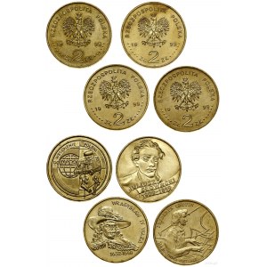 Poland, set of 4 x 2 gold, 1999, Warsaw