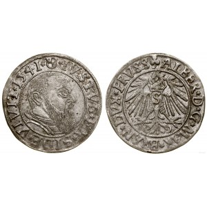 Ducal Prussia (1525-1657), penny, 1541, Königsberg