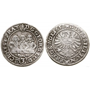 Silesia, 3 krajcars, 1658 EW, Brzeg